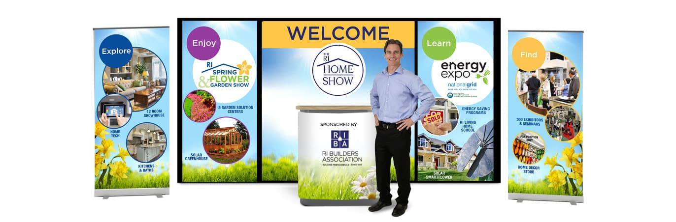 PMC Media Group Booth Designs for trade shows