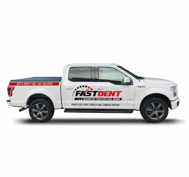 PMC Media Fast Dent Truck Wrap Design