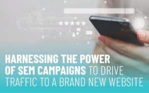 SEM Campaigns | Phone with text overtop image for Maximizing SEM Campaigns with Effective Landing Pages | PMC Media Group - SEM Digital Marketing Services