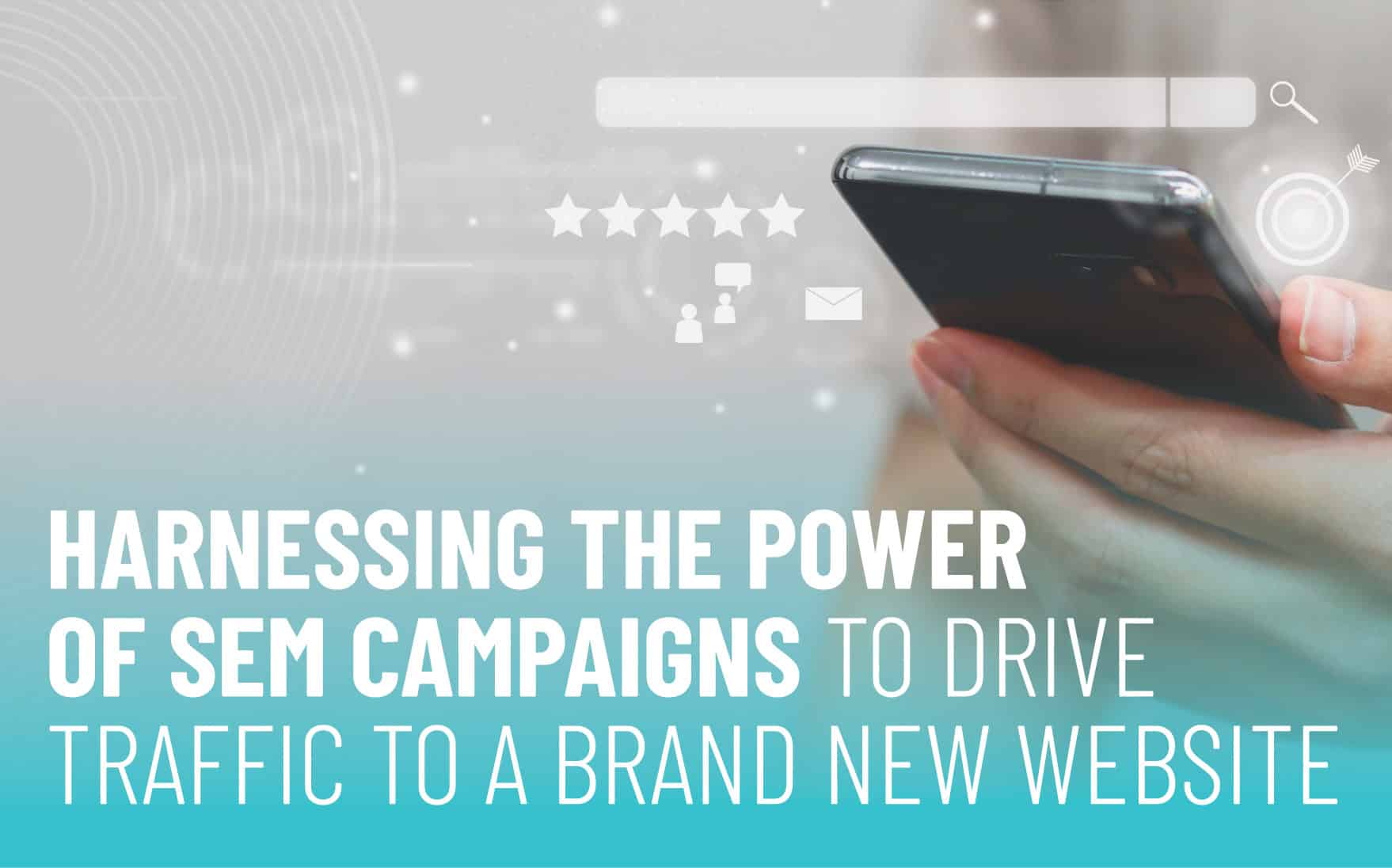 SEM Campaigns | Phone with text overtop image for Maximizing SEM Campaigns with Effective Landing Pages | PMC Media Group - SEM Digital Marketing Services
