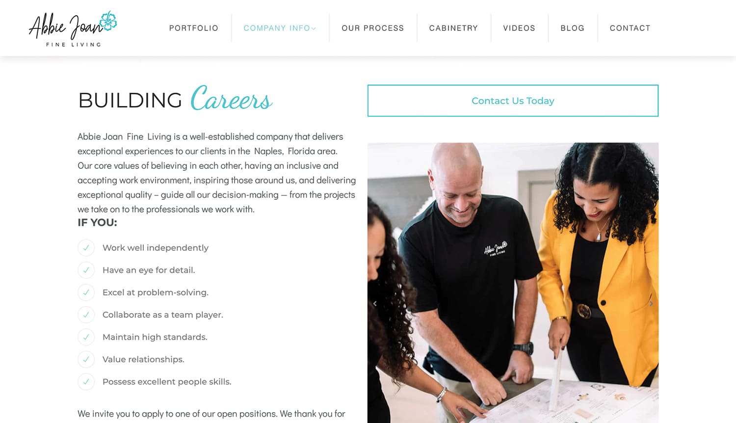 Web Design | Abbie Joan Fine Living Website | Web Design Agency - Web Development Agency | PMC Media Group